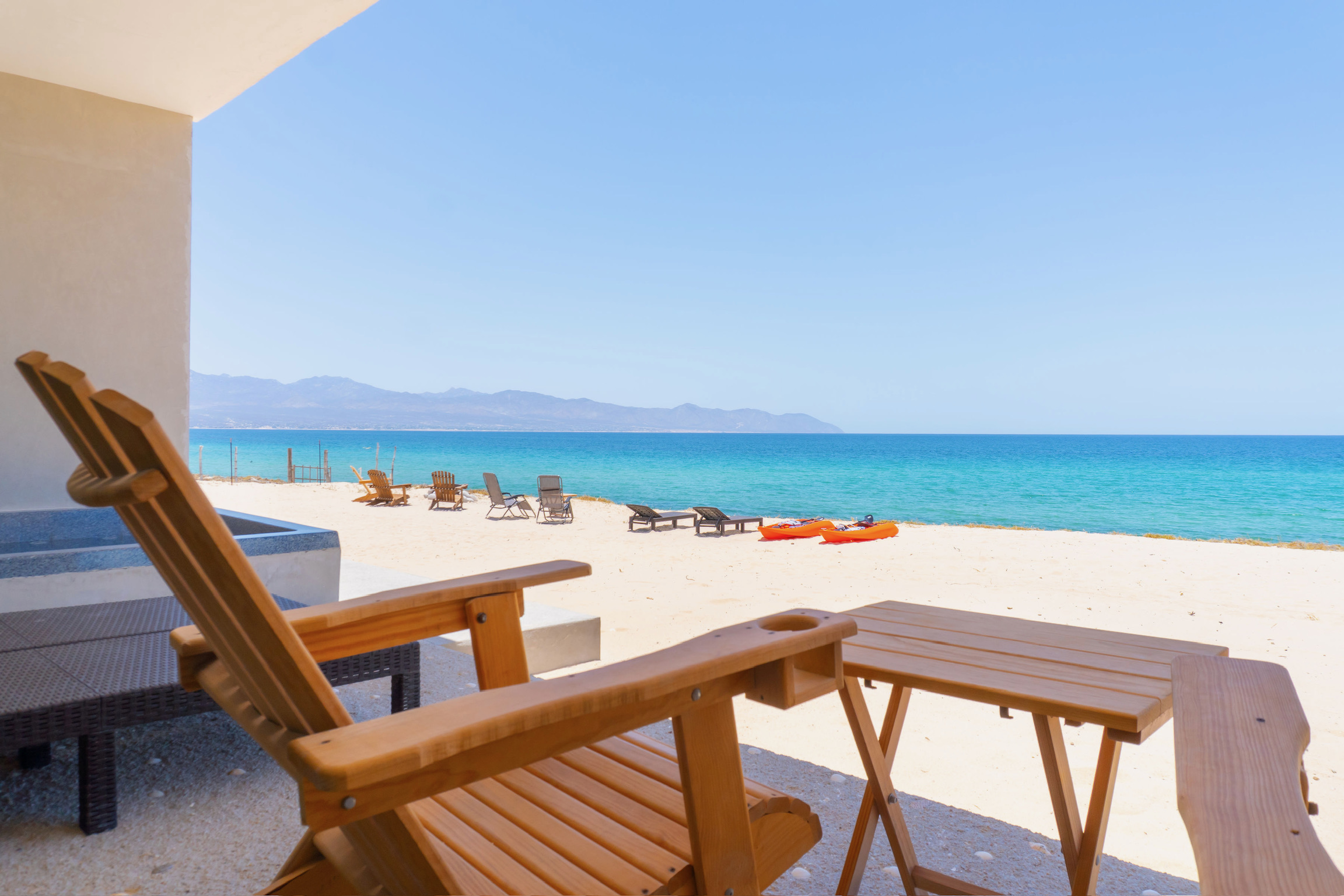 Terraza frente al mar en Salty Stars
